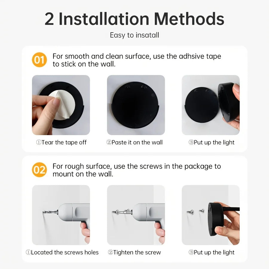 HomeFyZy MotionGlow™ - Wireless Motion Sensor Light LED USB Rechargeable Wall Lamp