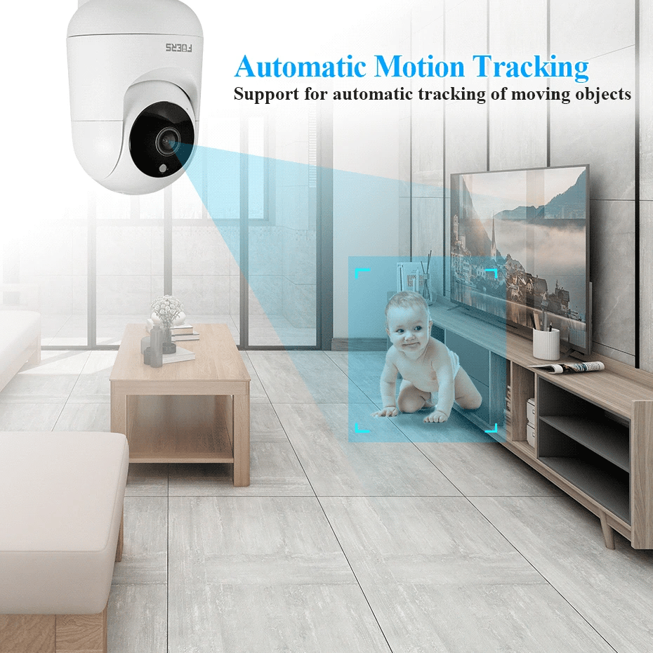 HomeFyZy UltraWatch™ - 4K 8MP IP Camera Tuya Smart Home Indoor WiFi Wireless Surveillance Camera Automatic Tracking CCTV Security Baby Monitor