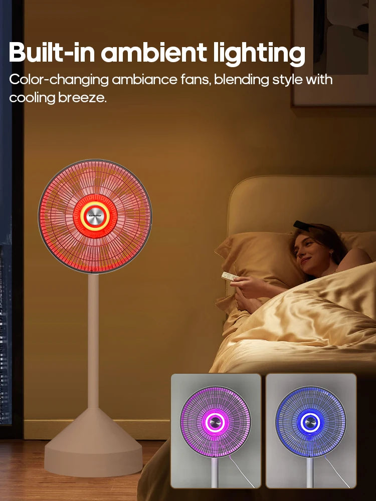 HomeFyzy BreezePro™ – 4-Speed Silent Air Circulator Fan with Remote Control