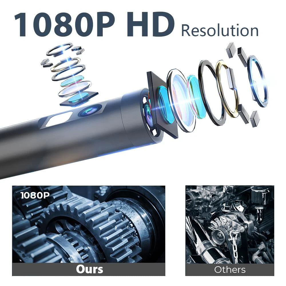 HomeFyZy Dual-Lens Endoscope Camera™ - 2MP Single/Dual Lens Endoscope Camera Mini Inspection Camera