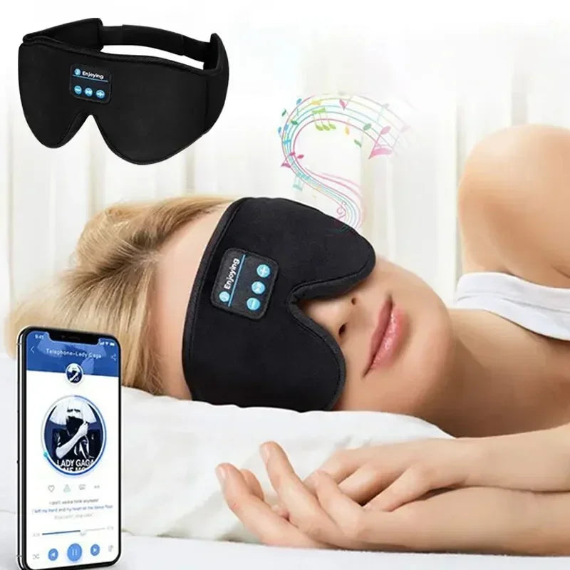 HomeFyZy 3D DreamMask™ - Eye Mask Bluetooth Music Play Sleeping Headphones with Built-in HD Speaker Mask For Sleep Headphones Wireless Air Travel 5.0