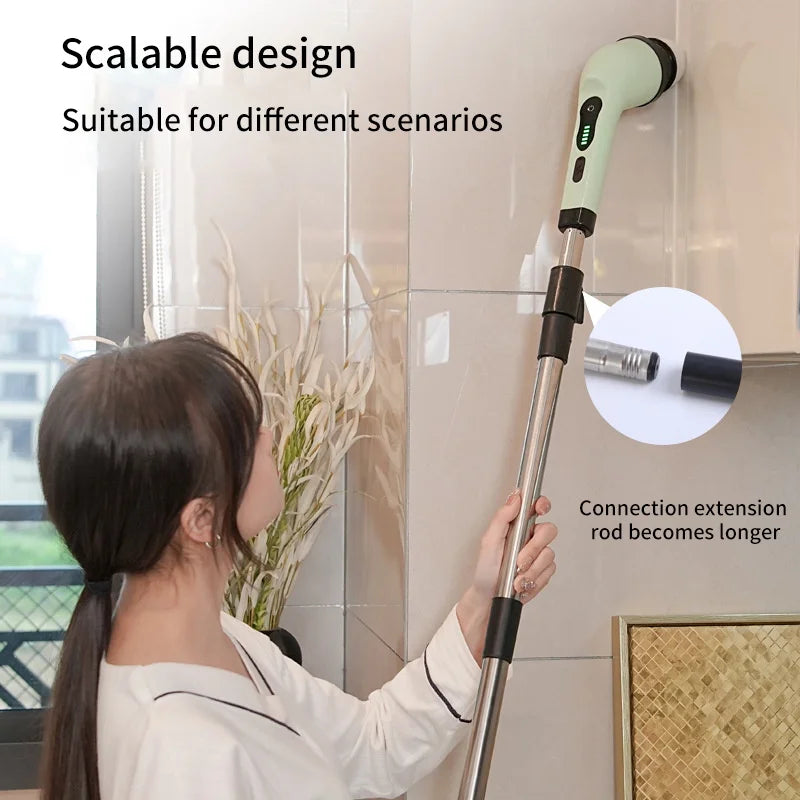 HomeFyZy Spin Brush Clean™ 9-in-1 Electric Cleaning Brush Electric Spin Cleaning Scrubber Electric Cleaning Tools