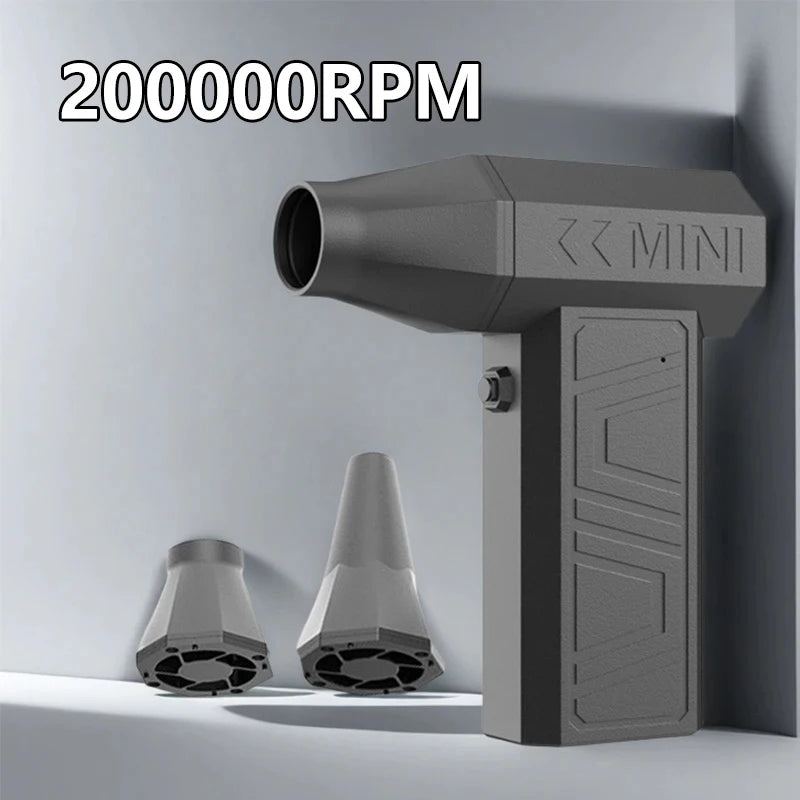 HomeFyZy AirBlitz™ 200000RPM Powerful Air Violent Fan Portable Dust Cleaner Type C Charging Strong Wind 52m/s Brushless Turbo Jet Blower 2025