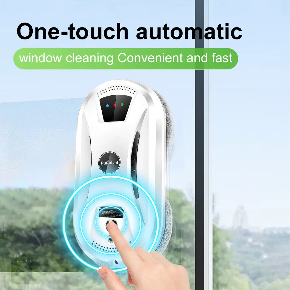 HomeFyZy Window Shine Bot™ Ultra thin Robot Vacuum Cleaner Remote Control for Home