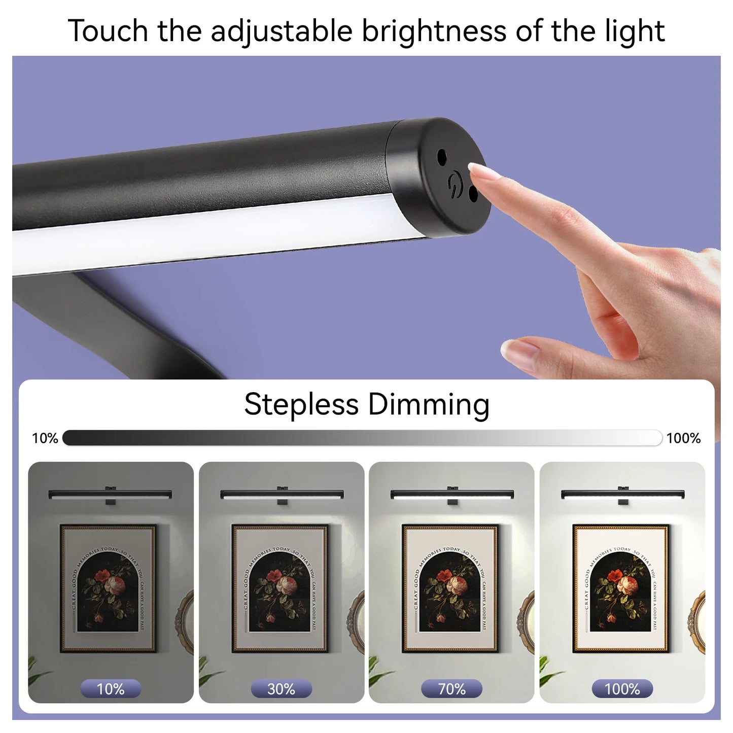 HomeFyZy MirrorGlow™ Remote Control LED Wall Light USB Charging