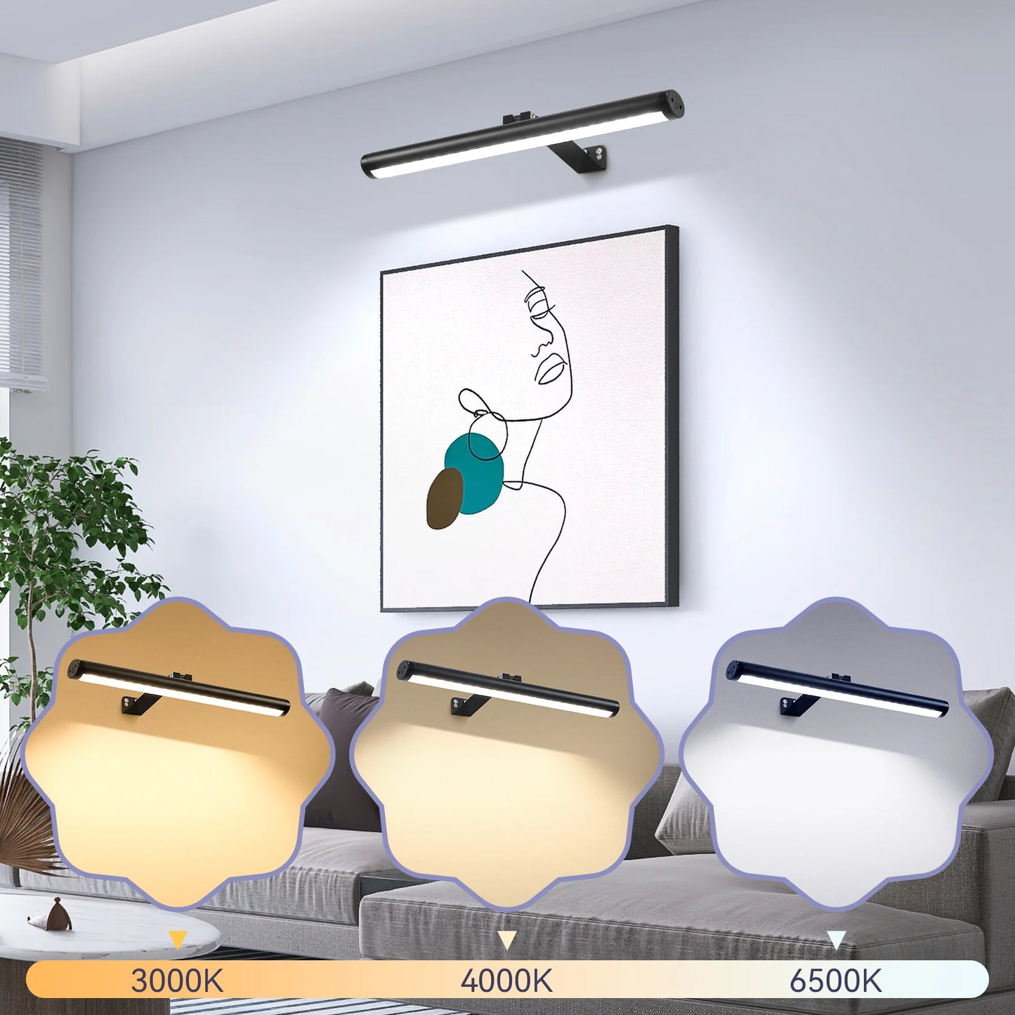 HomeFyZy MirrorGlow™ Remote Control LED Wall Light USB Charging