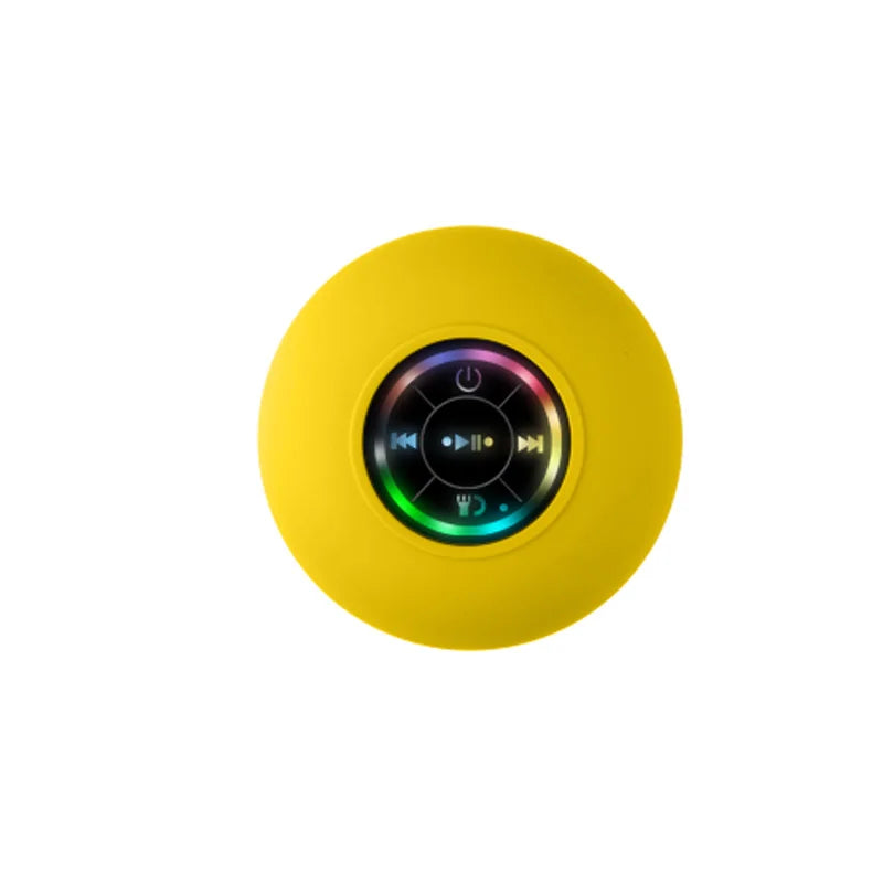 HomeFyZy GlowWave Bluetooth Speaker™ - Portable Waterproof Bluetooth Shower Speaker with Suction Cup and LED Lights 3D