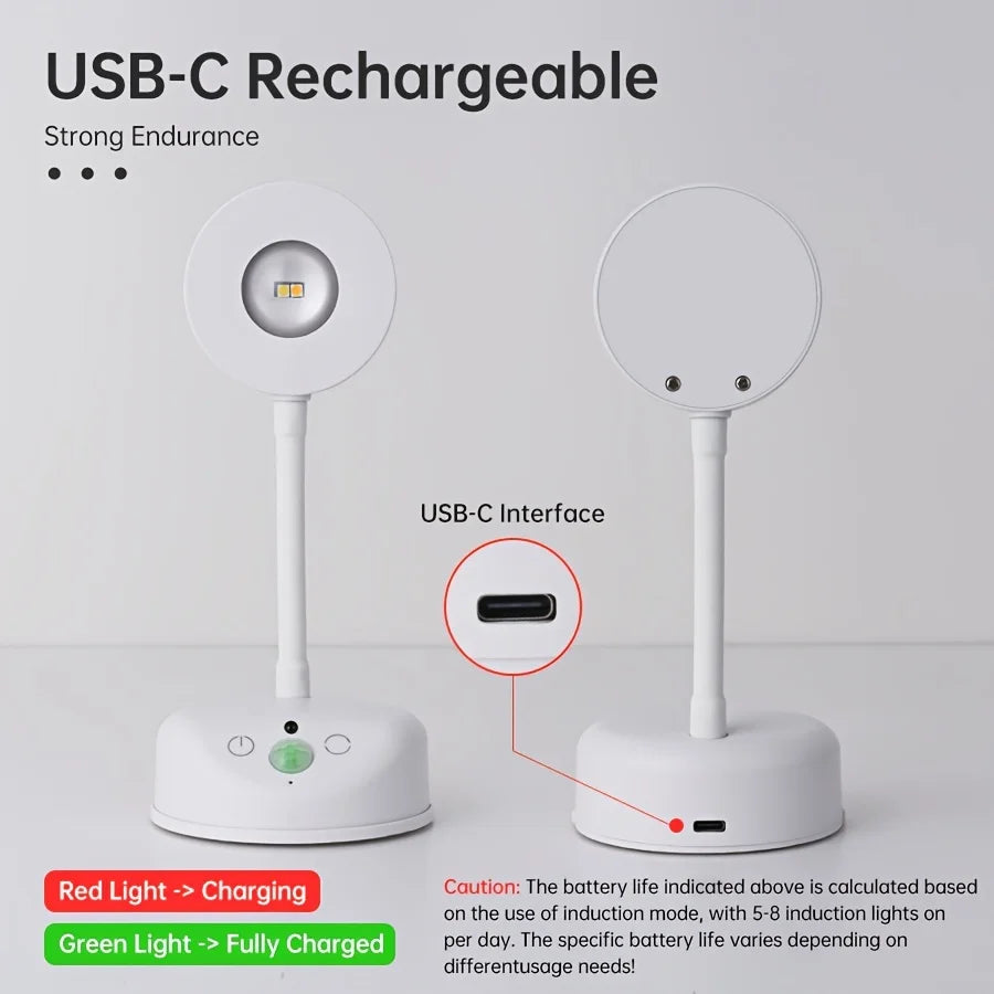 HomeFyZy MotionGlow™ - Wireless Motion Sensor Light LED USB Rechargeable Wall Lamp