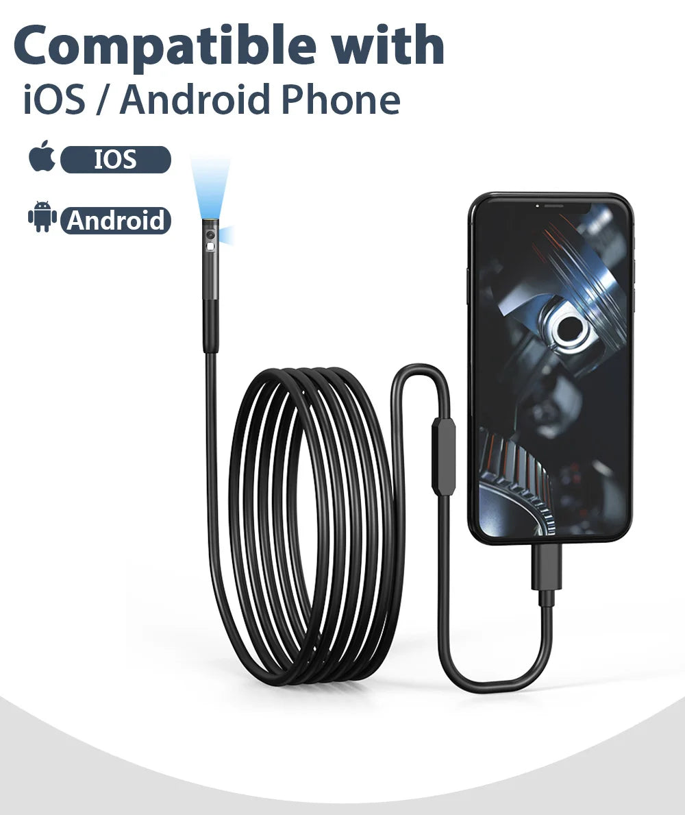 HomeFyZy Dual-Lens Endoscope Camera™ - 2MP Single/Dual Lens Endoscope Camera Mini Inspection Camera