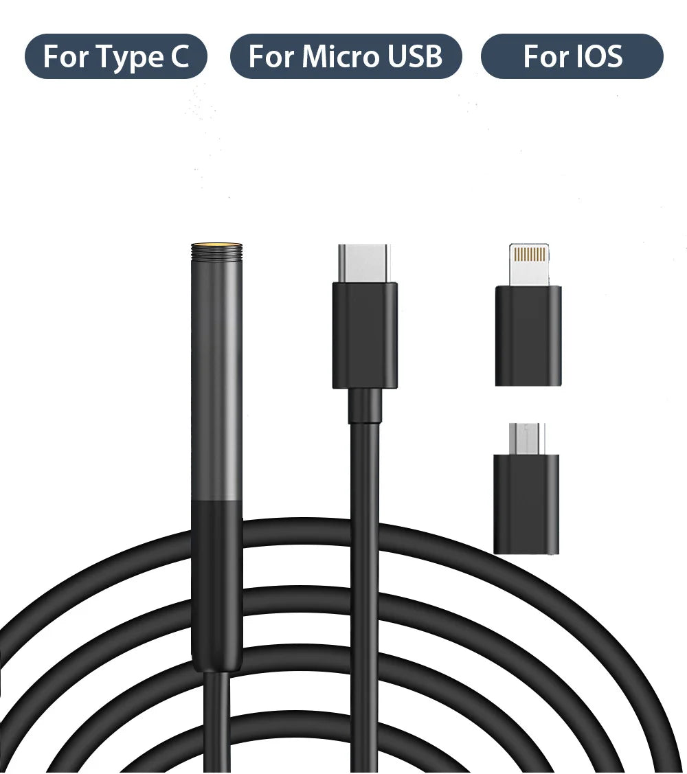 HomeFyZy Dual-Lens Endoscope Camera™ - 2MP Single/Dual Lens Endoscope Camera Mini Inspection Camera