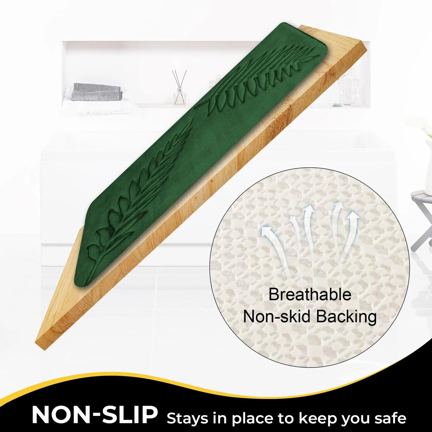 HomeFyZy SoftGrip Bath Rug™- Fashion Bath Rug Soft Non-Slip Quick Dry Bath Mat