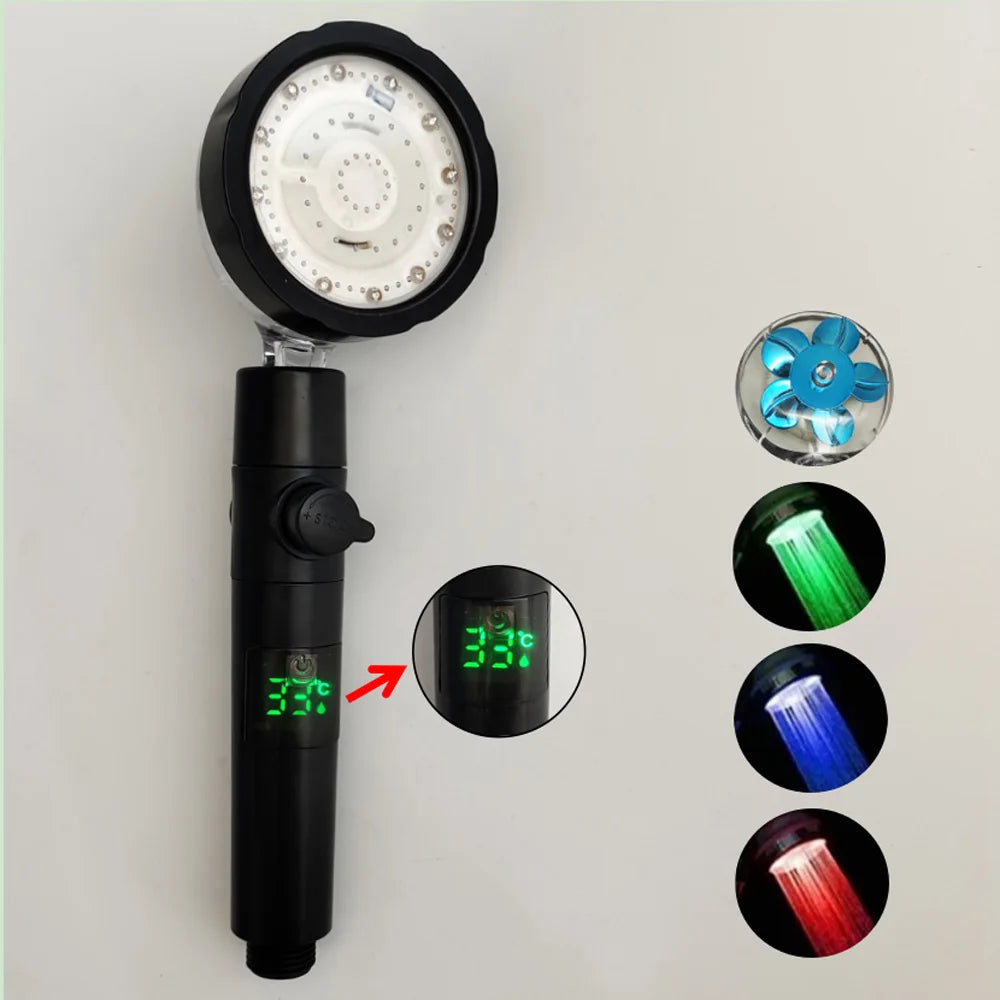 HomeFyZy TempGlow Shower Head™ - LED Digital Temperature Display Shower Head Temperature Control