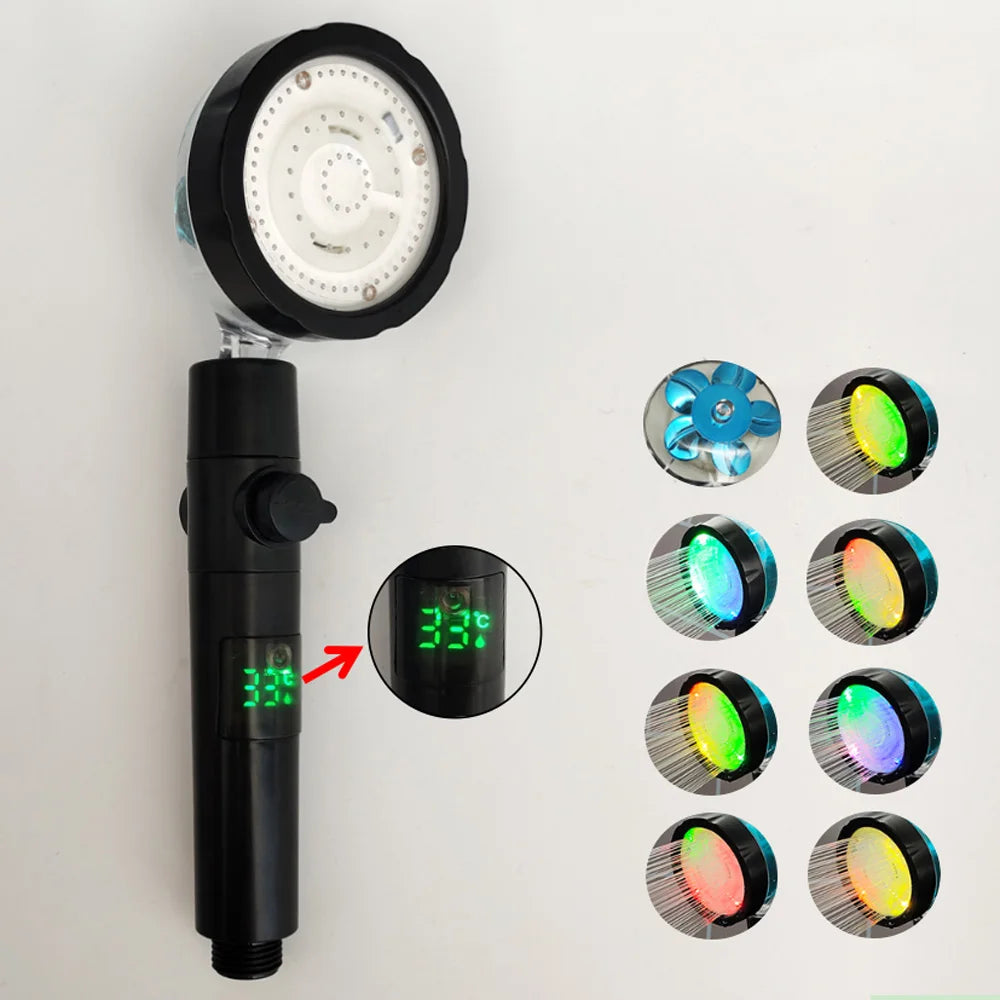 HomeFyZy TempGlow Shower Head™ - LED Digital Temperature Display Shower Head Temperature Control