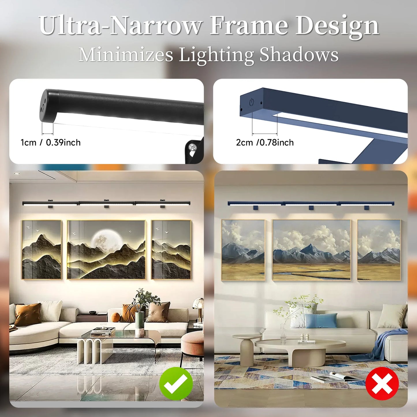 HomeFyZy MirrorGlow™ Remote Control LED Wall Light USB Charging