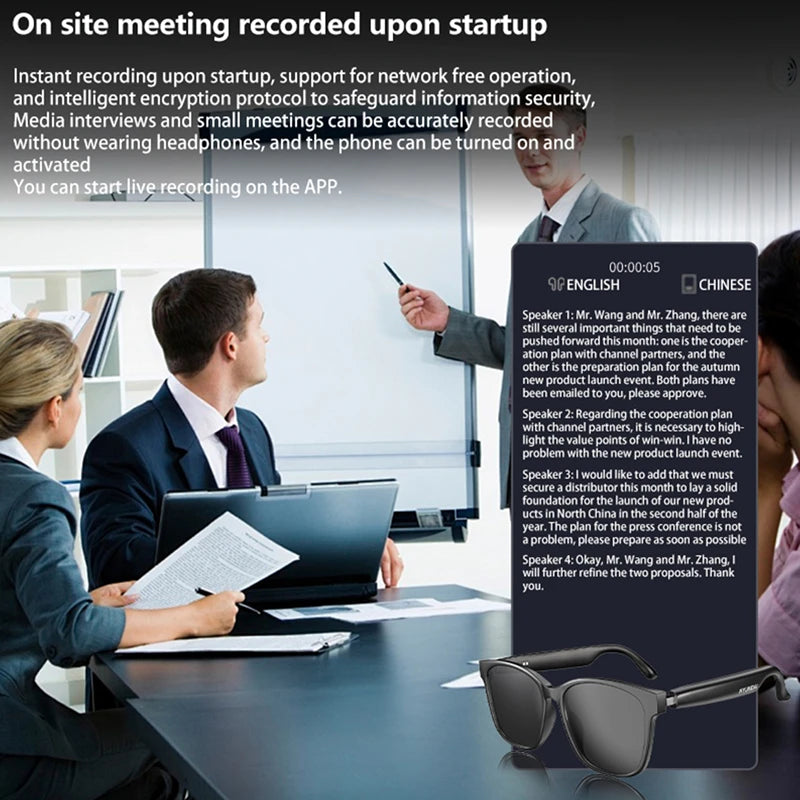 Xiaomi HY-C8 Smart Glasses - AI Intelligent Translation Wireless Bluetooth