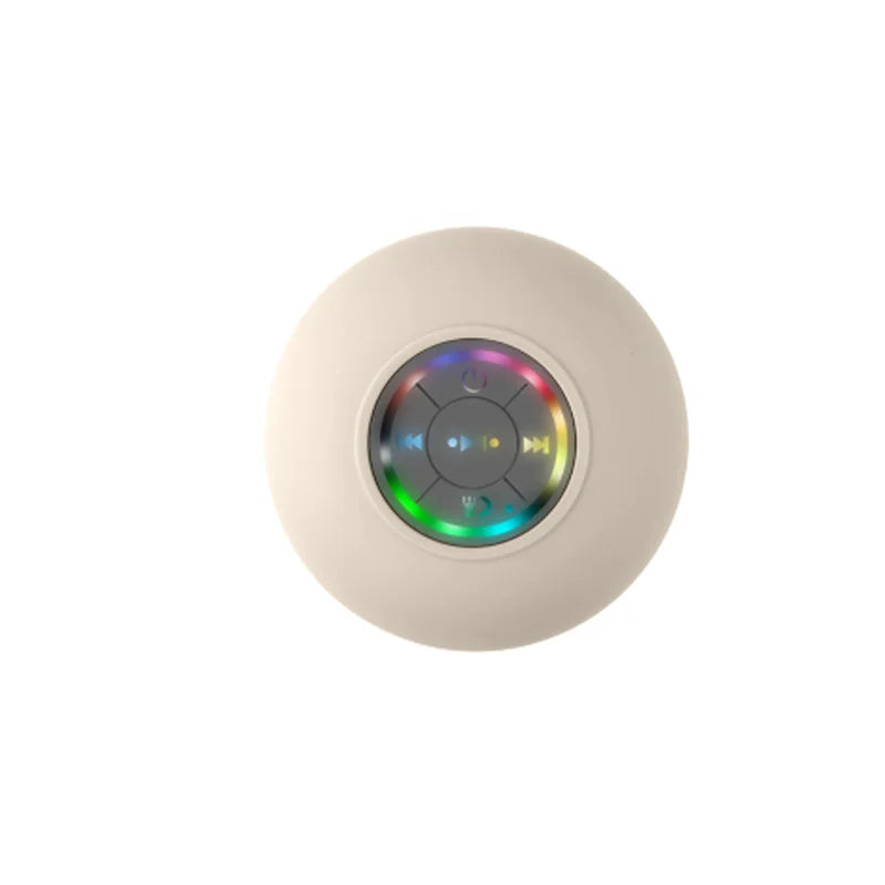 HomeFyZy GlowWave Bluetooth Speaker™ - Portable Waterproof Bluetooth Shower Speaker with Suction Cup and LED Lights 3D