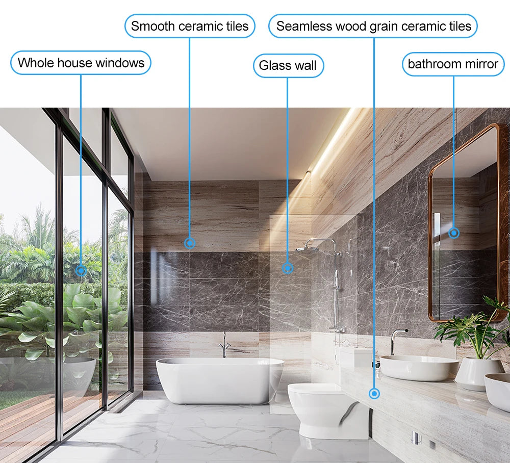 HomeFyZy GlassBot™ - Dual Water Spray, Smart Memory ,High Vacuum Suction, Laser Sensor, Home Wall Glass Cleaning Robot