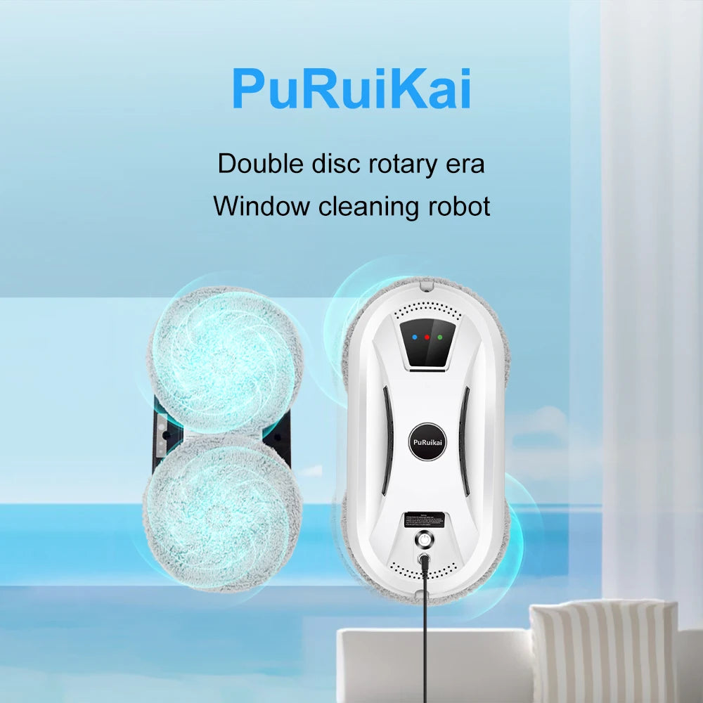 HomeFyZy Window Shine Bot™ Ultra thin Robot Vacuum Cleaner Remote Control for Home