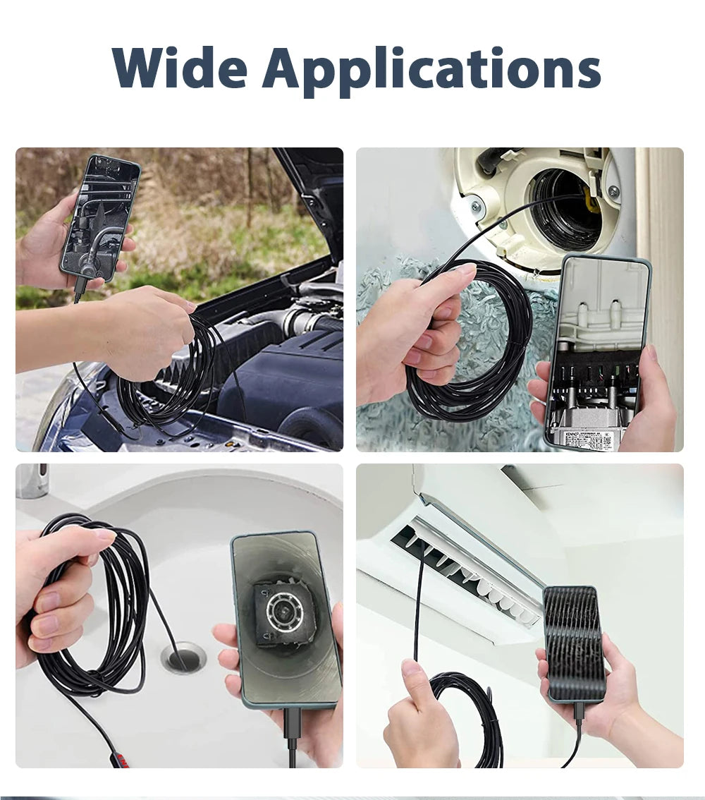 HomeFyZy Dual-Lens Endoscope Camera™ - 2MP Single/Dual Lens Endoscope Camera Mini Inspection Camera