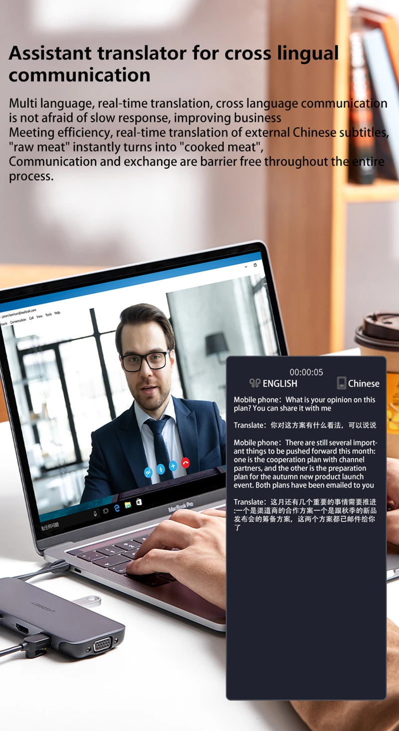 Xiaomi HY-C8 Smart Glasses - AI Intelligent Translation Wireless Bluetooth