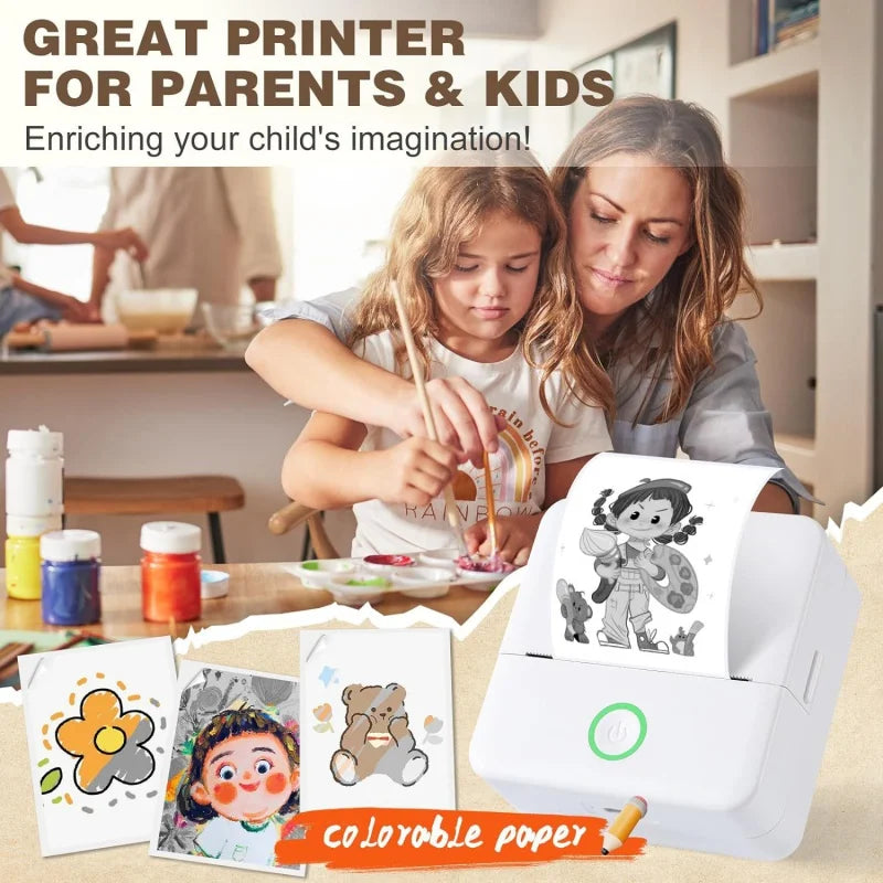 HomeFyZy Pocket Thermal Label Printer™ - Mini portable HD printer sticker label printer