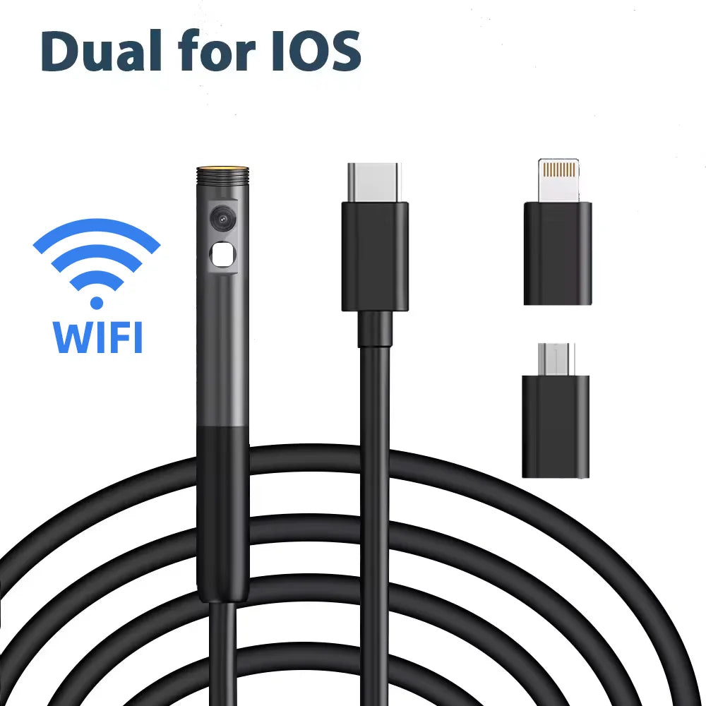 HomeFyZy Dual-Lens Endoscope Camera™ - 2MP Single/Dual Lens Endoscope Camera Mini Inspection Camera