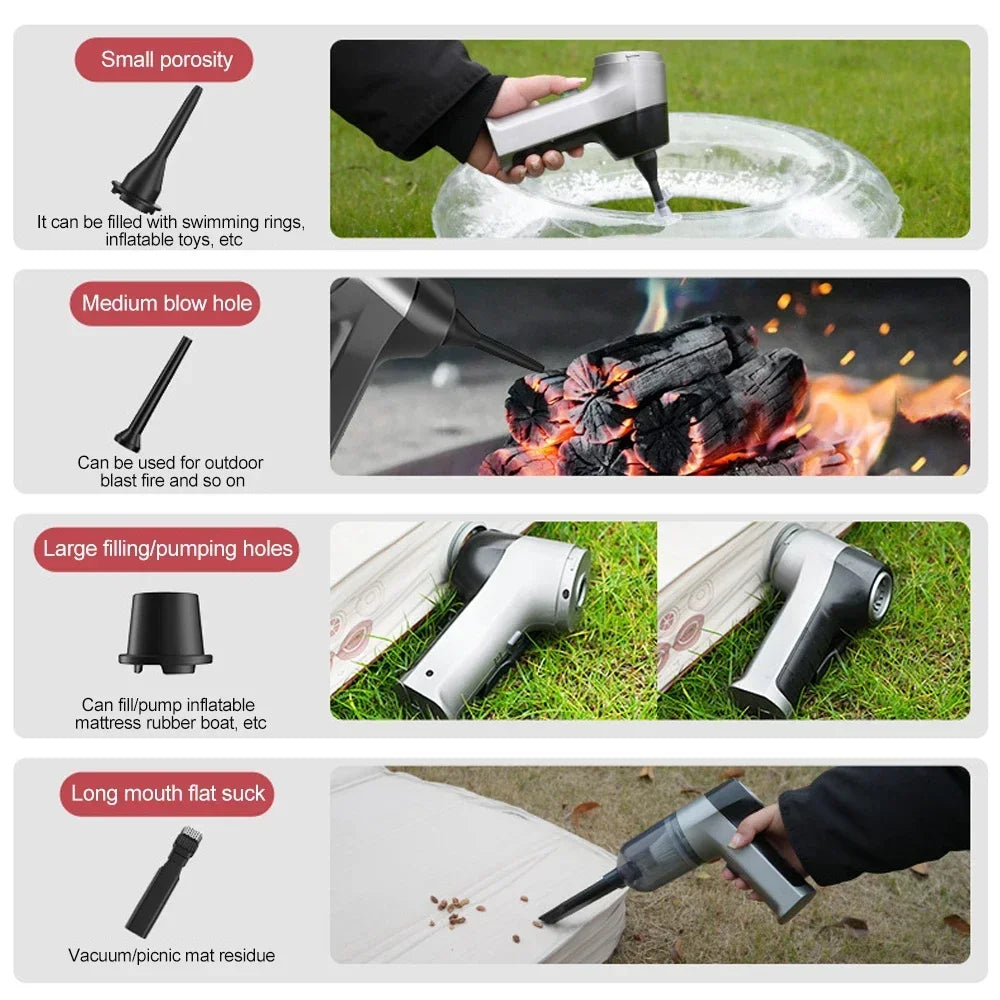 HomeFyZy CarClean™ - Vacuum Cleaner 4 in 1 Wireless Vacuum Cleaner Handheld Vacuum Pump