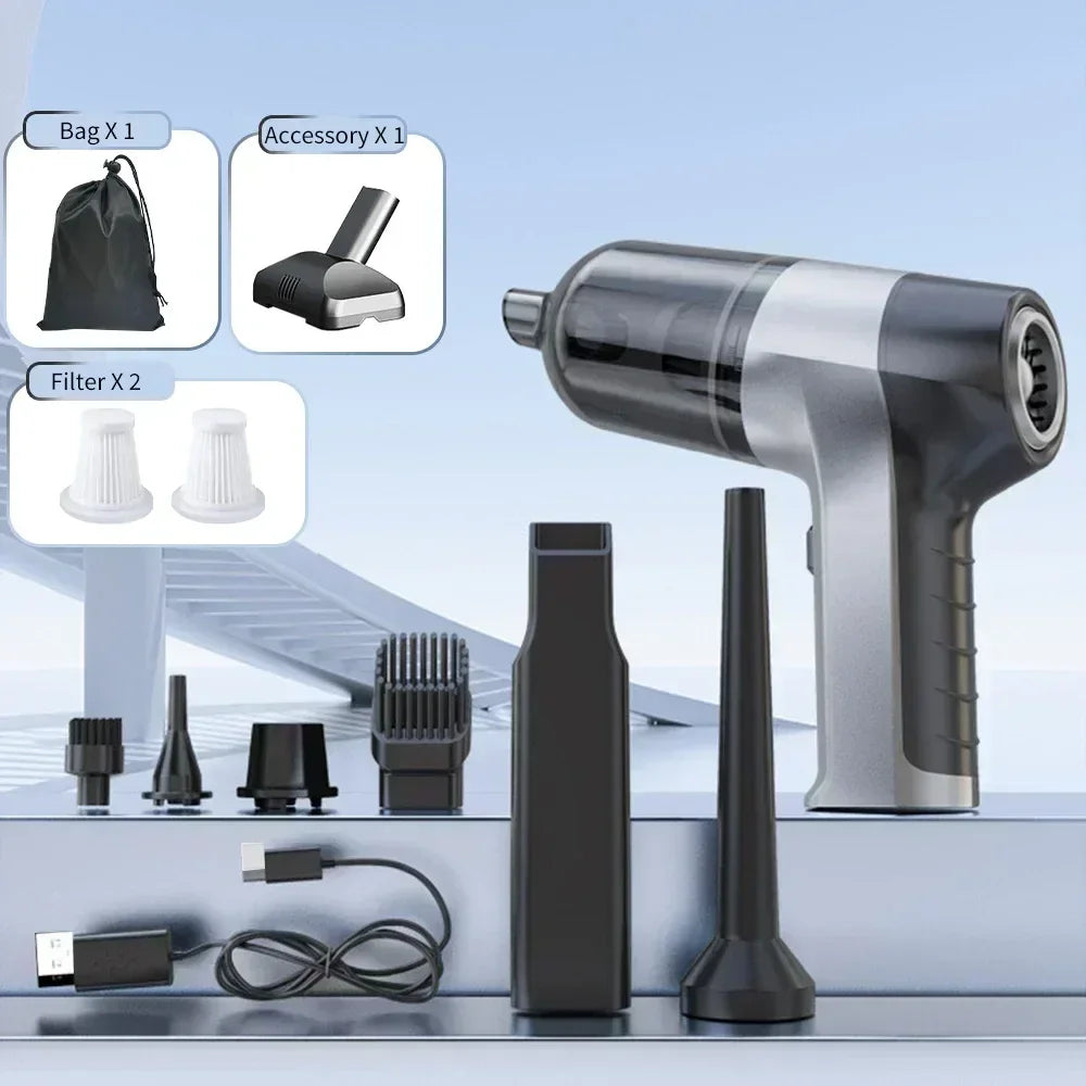 HomeFyZy CarClean™ - Vacuum Cleaner 4 in 1 Wireless Vacuum Cleaner Handheld Vacuum Pump