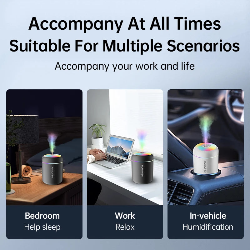 HomeFyZy MiniMist™ - 180ML Mini Air Humidifier USB Electric Aroma Diffuser Essential Oil Purifier