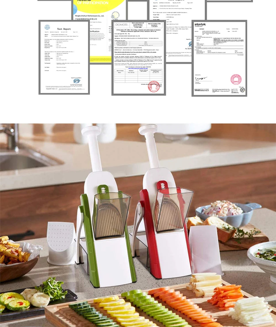 HomeFyzy SlicePro™ – Adjustable Mandoline Food Slicer