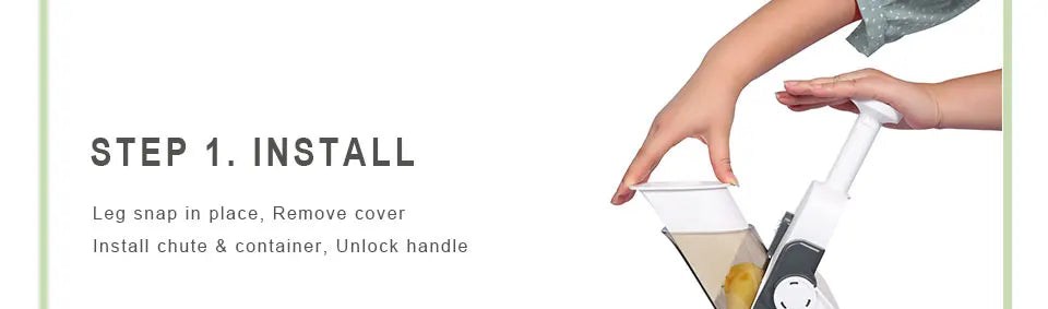 HomeFyzy SlicePro™ – Adjustable Mandoline Food Slicer