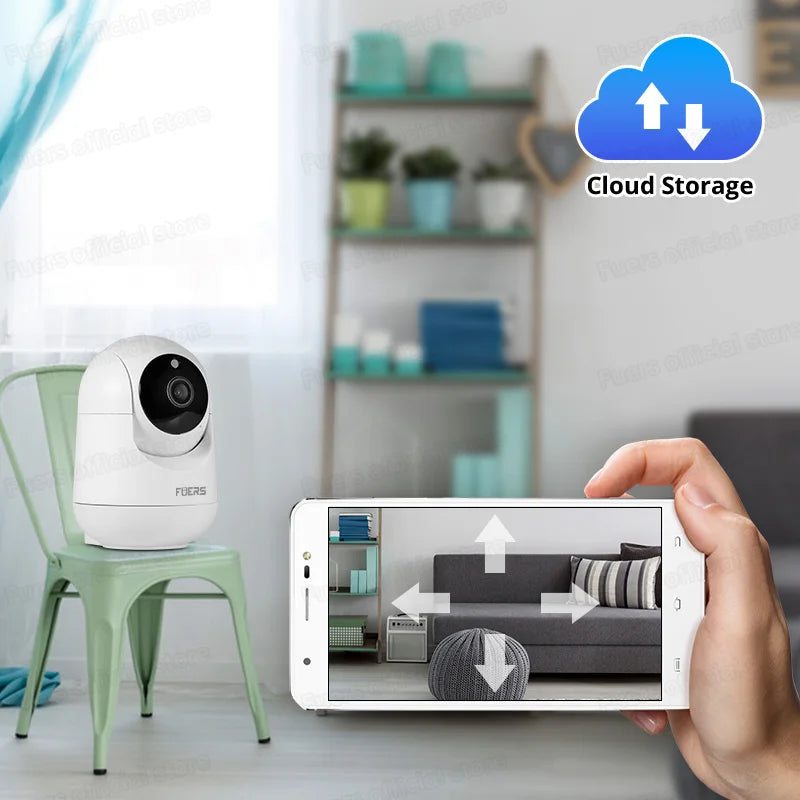 HomeFyZy UltraWatch™ - 4K 8MP IP Camera Tuya Smart Home Indoor WiFi Wireless Surveillance Camera Automatic Tracking CCTV Security Baby Monitor