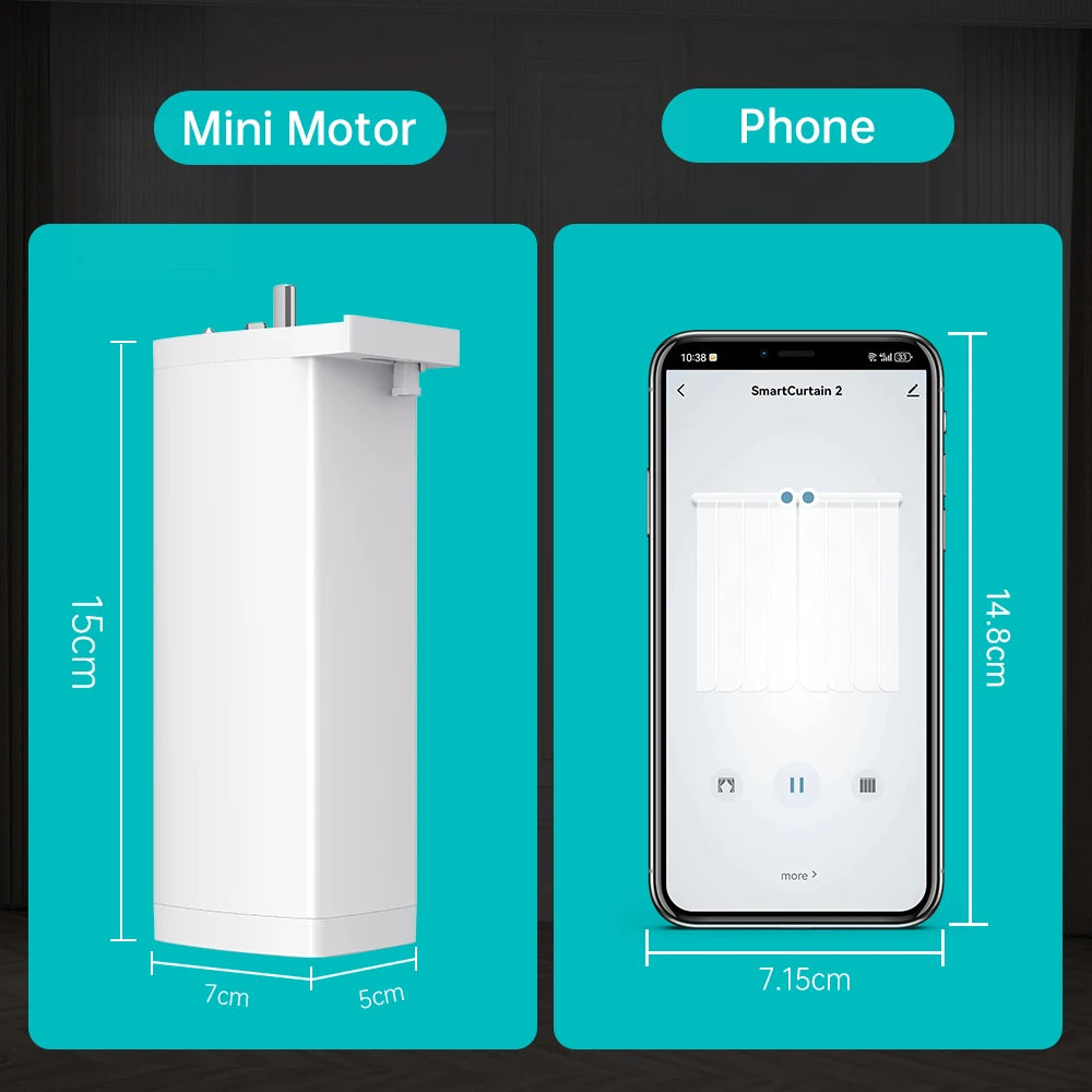 HomeFyzy AutoCurtain Pro™ Smart Zigbee/WiFi Electric Shutter Curtain Motor