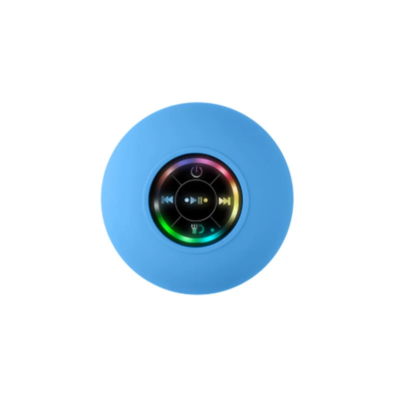 HomeFyZy GlowWave Bluetooth Speaker™ - Portable Waterproof Bluetooth Shower Speaker with Suction Cup and LED Lights 3D