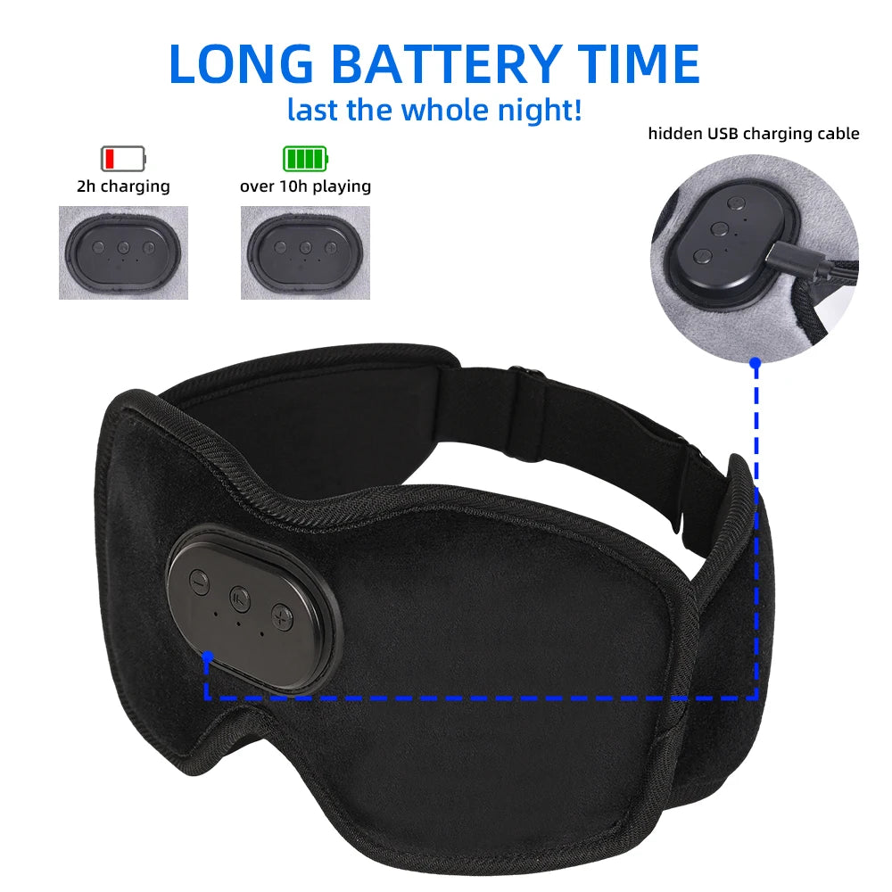 HomeFyZy DreamMask™ - Sleep Headphones Bluetooth Sleep Mask with Cooling Eye Shade