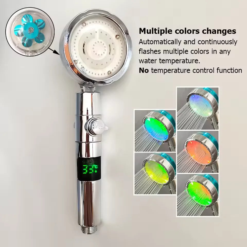 HomeFyZy TempGlow Shower Head™ - LED Digital Temperature Display Shower Head Temperature Control