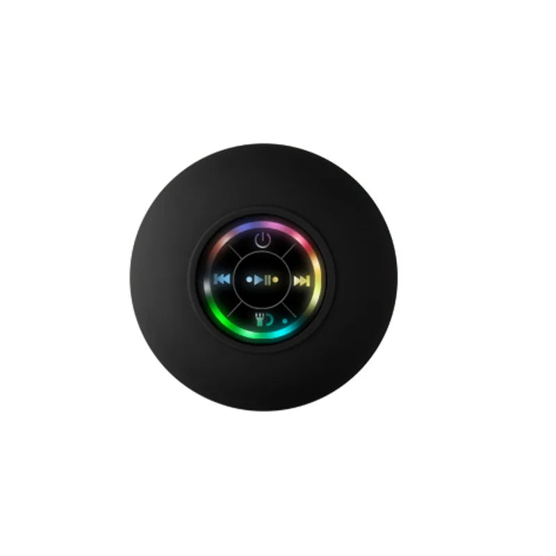 HomeFyZy AquaBeat Shower Speaker™- Mini Bluetooth Speaker RGB Light with Suction Cup Mic