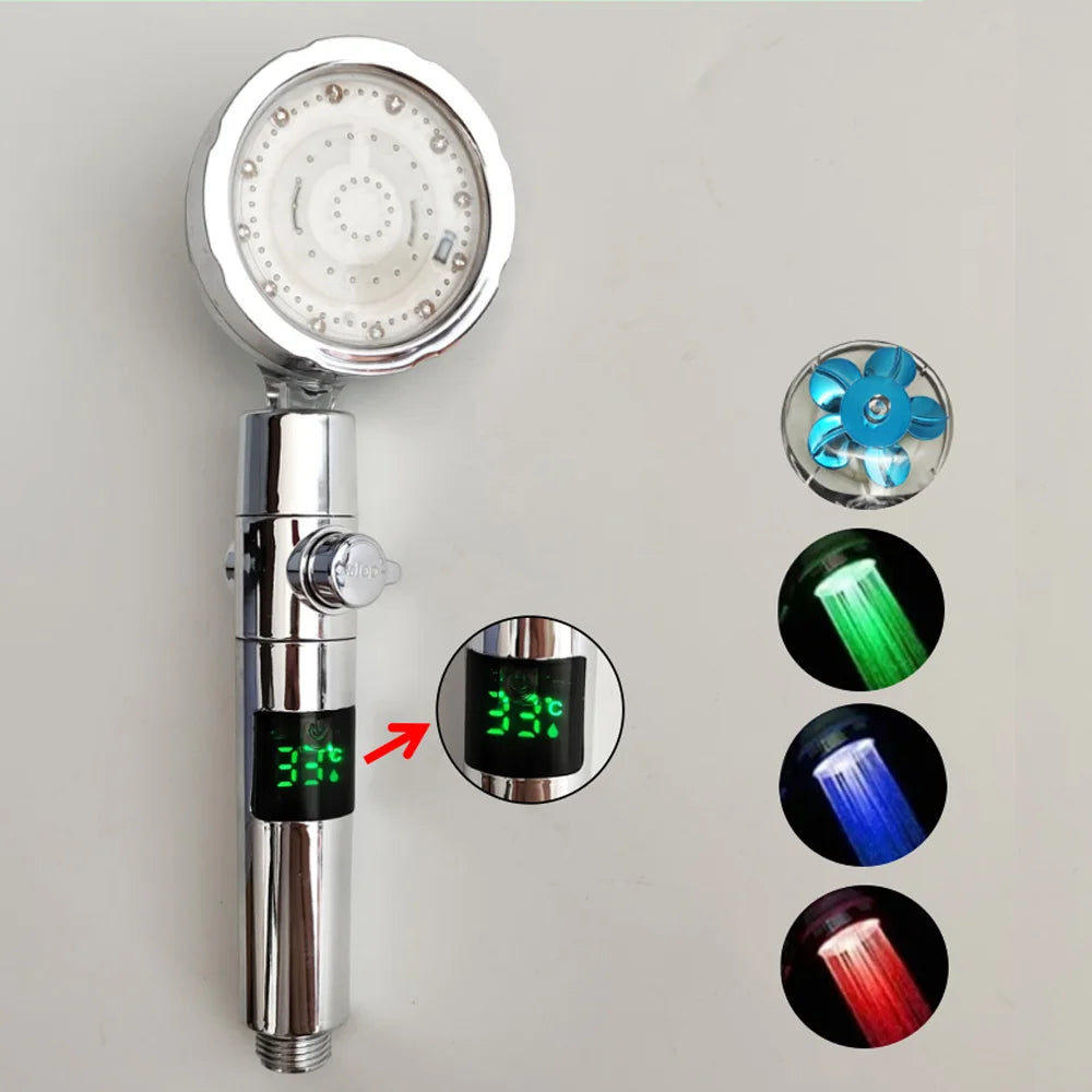 HomeFyZy TempGlow Shower Head™ - LED Digital Temperature Display Shower Head Temperature Control
