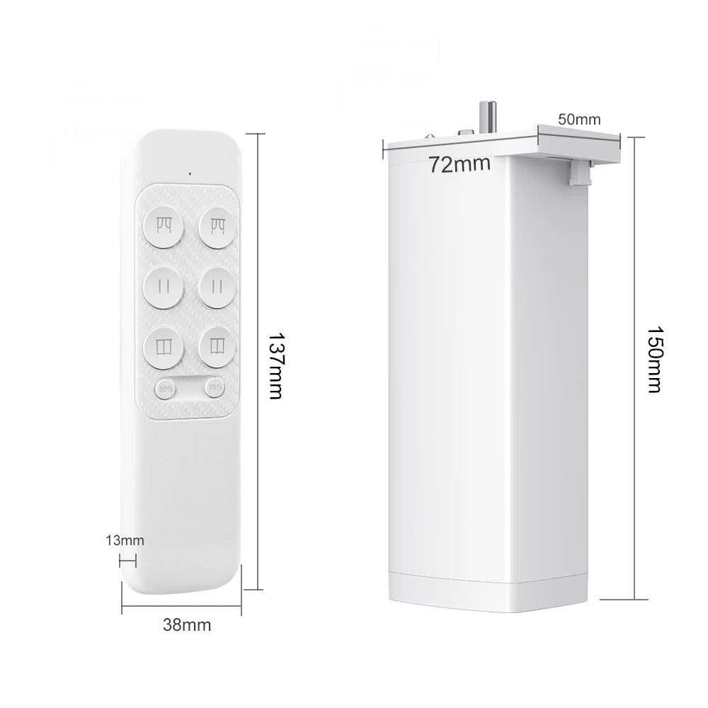 HomeFyzy AutoCurtain Pro™ Smart Zigbee/WiFi Electric Shutter Curtain Motor