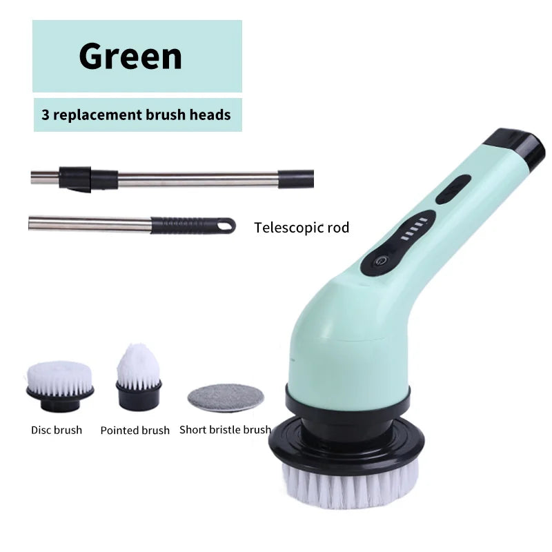 HomeFyZy Spin Brush Clean™ 9-in-1 Electric Cleaning Brush Electric Spin Cleaning Scrubber Electric Cleaning Tools