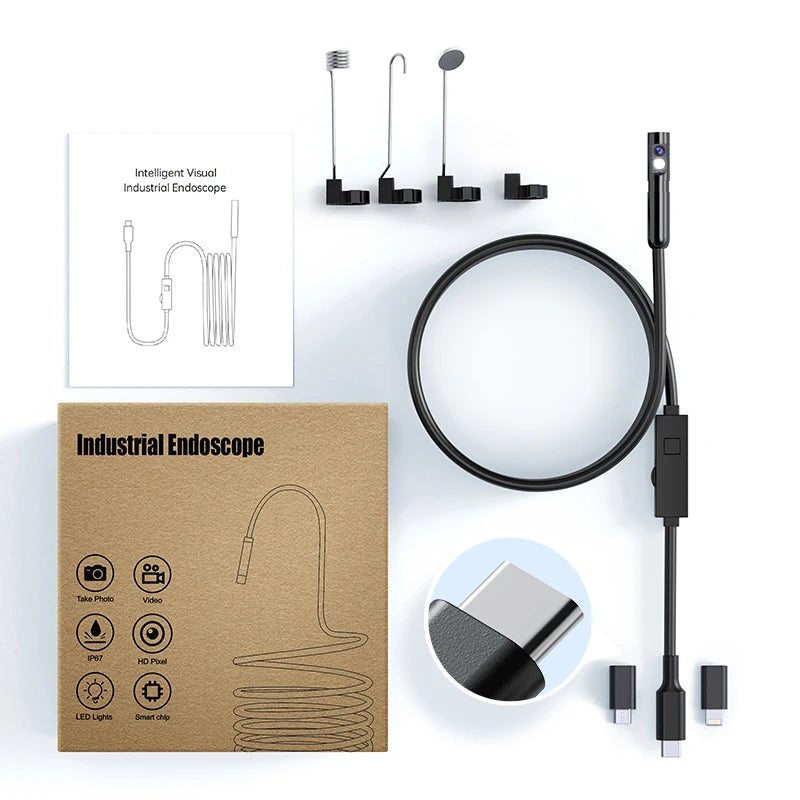 HomeFyZy Dual-Lens Endoscope Camera™ - 2MP Single/Dual Lens Endoscope Camera Mini Inspection Camera
