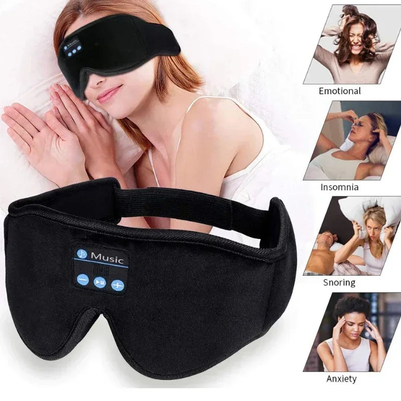 HomeFyZy 3D DreamMask™ - Eye Mask Bluetooth Music Play Sleeping Headphones with Built-in HD Speaker Mask For Sleep Headphones Wireless Air Travel 5.0