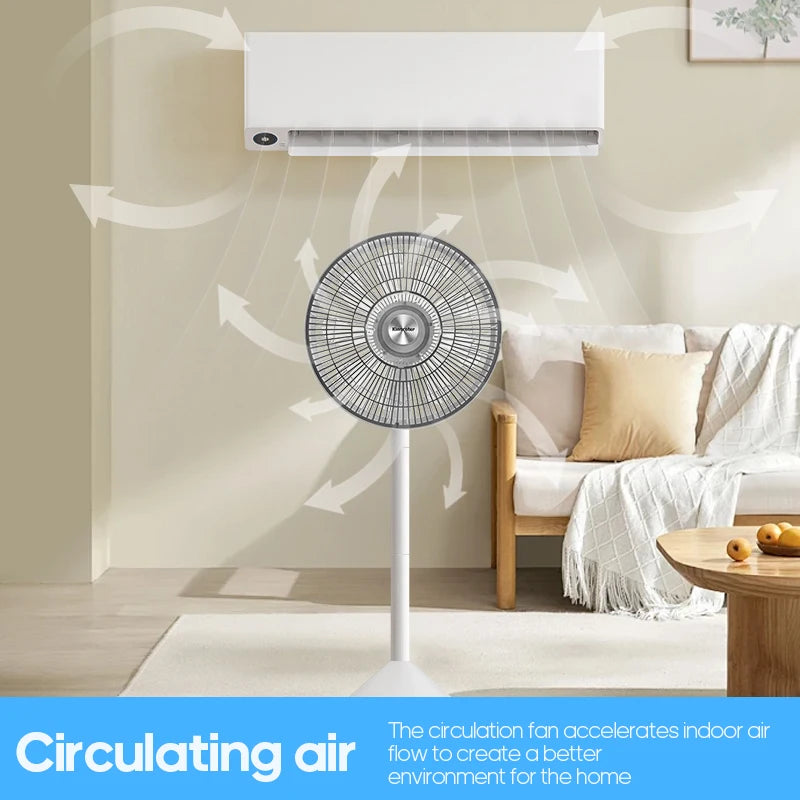 HomeFyzy BreezePro™ – 4-Speed Silent Air Circulator Fan with Remote Control