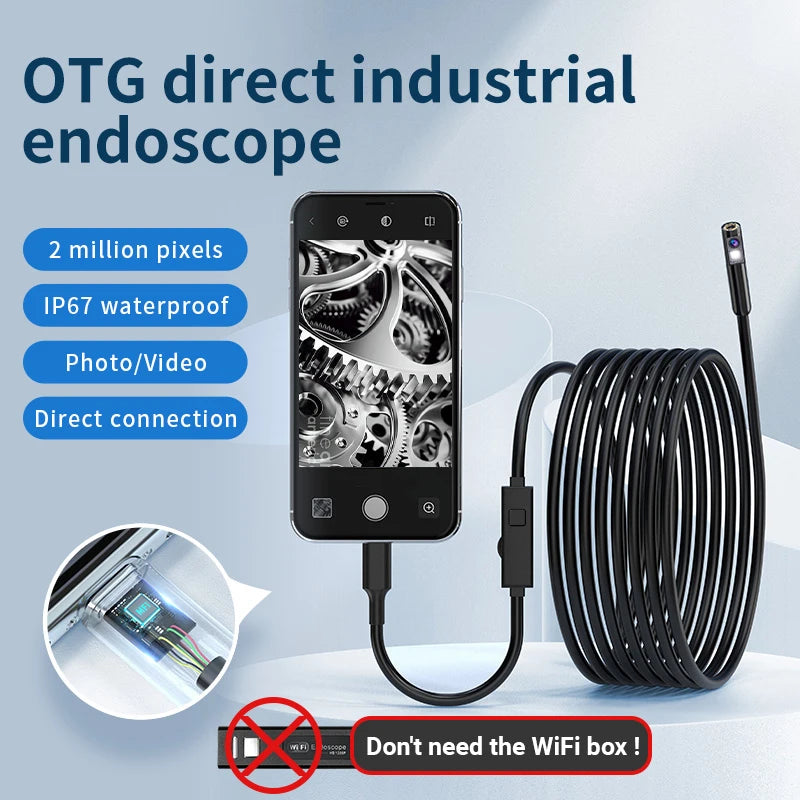 HomeFyZy Dual-Lens Endoscope Camera™ - 2MP Single/Dual Lens Endoscope Camera Mini Inspection Camera
