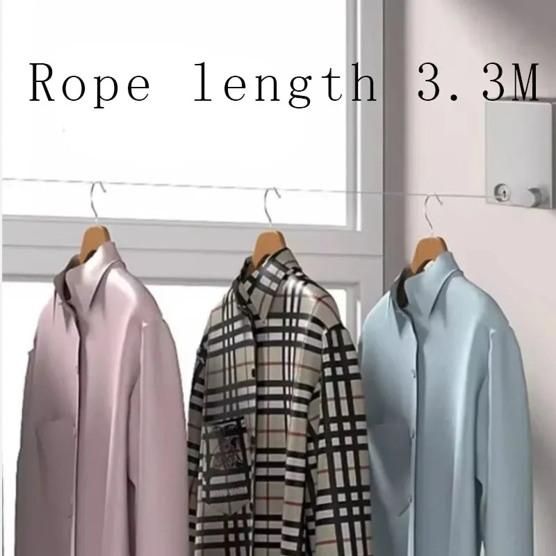 HomeFyZy FlexDry Retractable Line™ - Retractable Clothesline Stainless Seel, Space-Saving