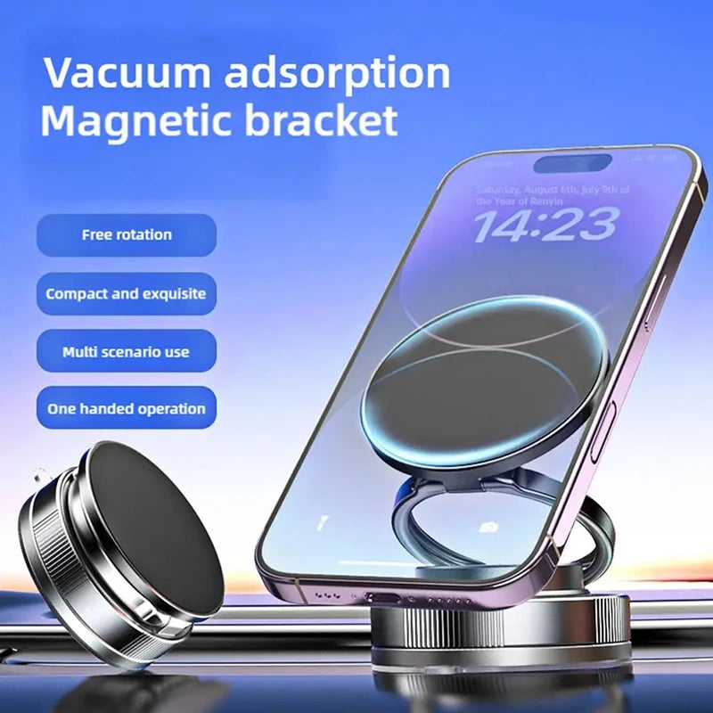 XIAOMI Car Magnetic Vacuum Adsorption Bracket - 360 Rotating Double Side Suction Cup Mobile Phone Holder