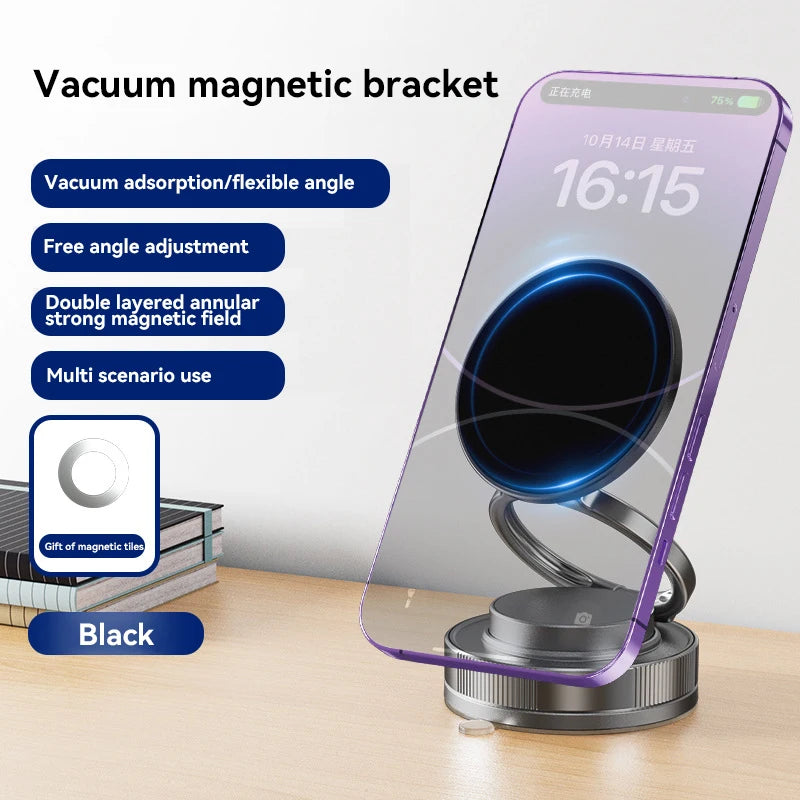 XIAOMI Car Magnetic Vacuum Adsorption Bracket - 360 Rotating Double Side Suction Cup Mobile Phone Holder