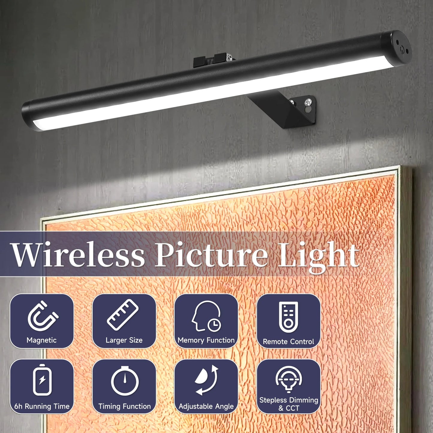 HomeFyZy MirrorGlow™ Remote Control LED Wall Light USB Charging