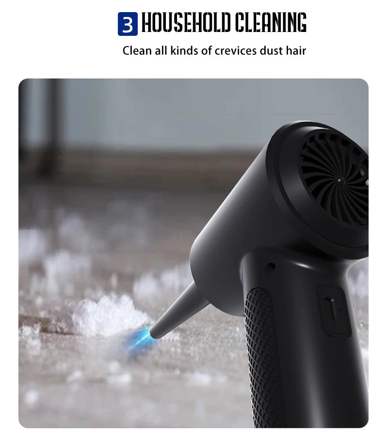 HomeFyZy DustBlow™ 51000RPM Cordless Compressed Air Blower with LED Light