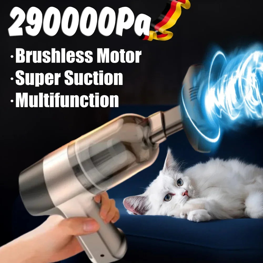 HomeFyZy CarClean™ - Vacuum Cleaner 4 in 1 Wireless Vacuum Cleaner Handheld Vacuum Pump